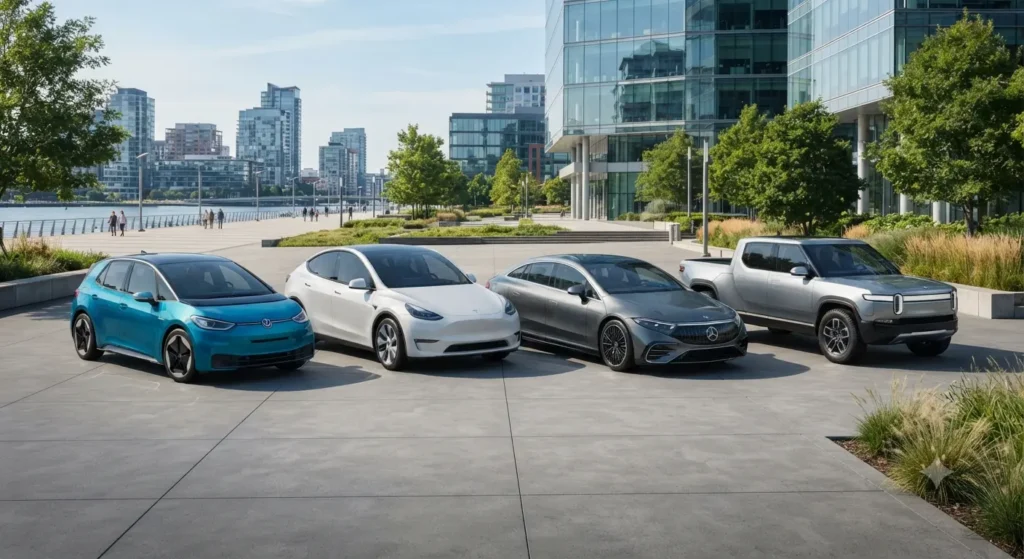 Best electric cars 2026 charging at a home EV charging station