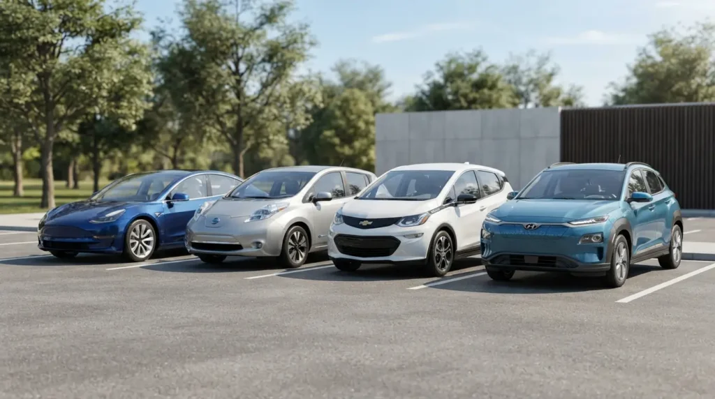 Used electric car inspection checklist infographic
