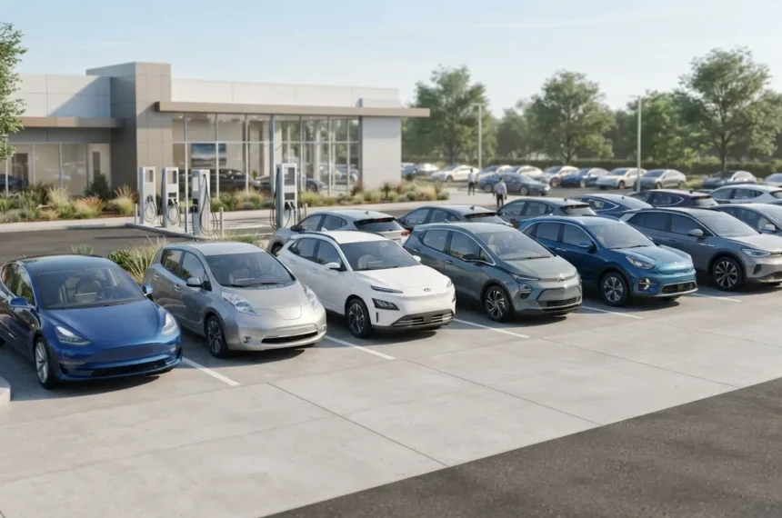 Used electric cars for sale at a certified EV dealership