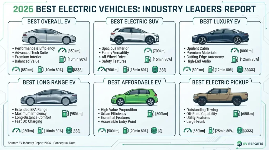 New electric cars and EV models available in 2026