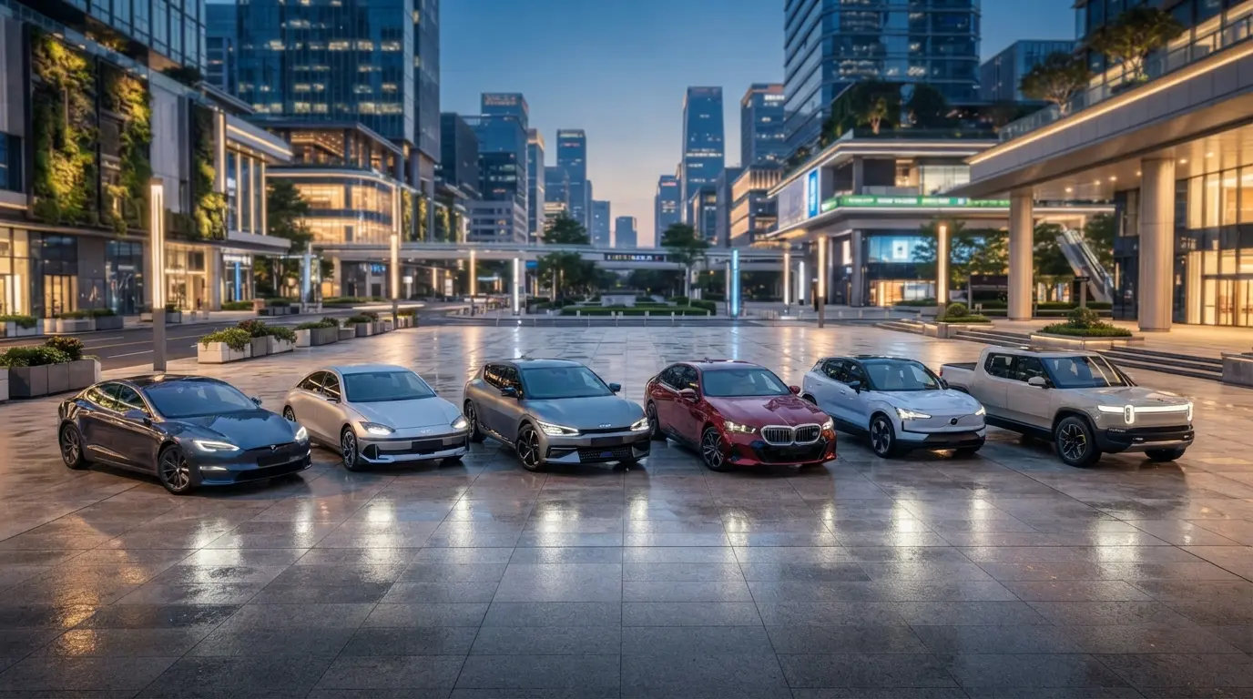 Best Electric Cars 2026 featuring Tesla, Hyundai, Kia, BMW and Volvo electric vehicles