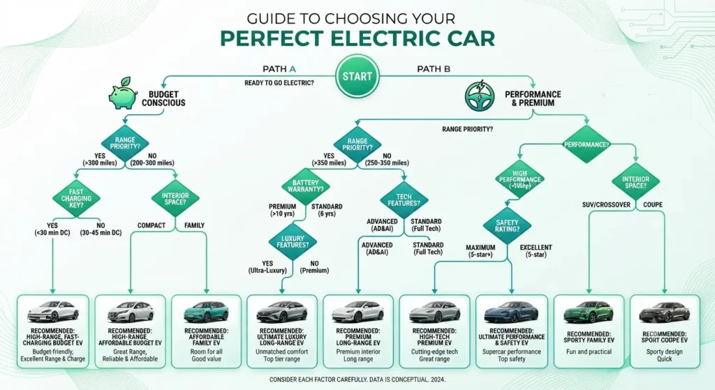 Electric car buying guide infographic
