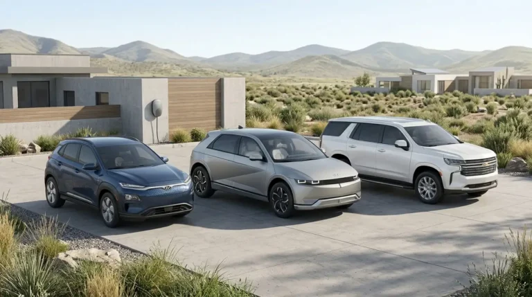 Volvo EX30, EX60 and EX90 electric SUVs shown together
